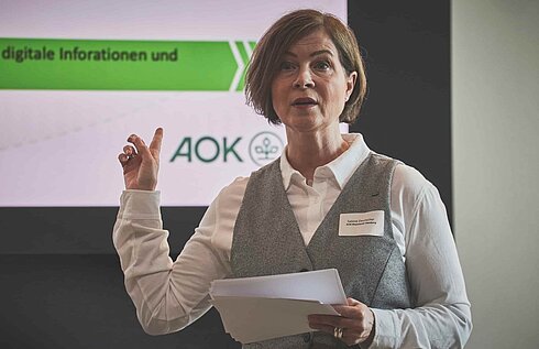 Sabine Deutscher als Spenderin