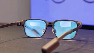 Brillengläser mit Display-Fläche der Even Realities Brille
