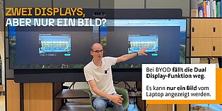 Michael Zgoll vor einer Dual Display Wand