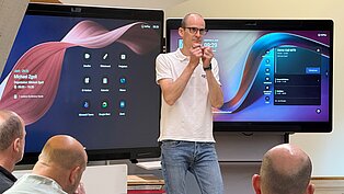 Michael Zgoll gibt einen Workshop
